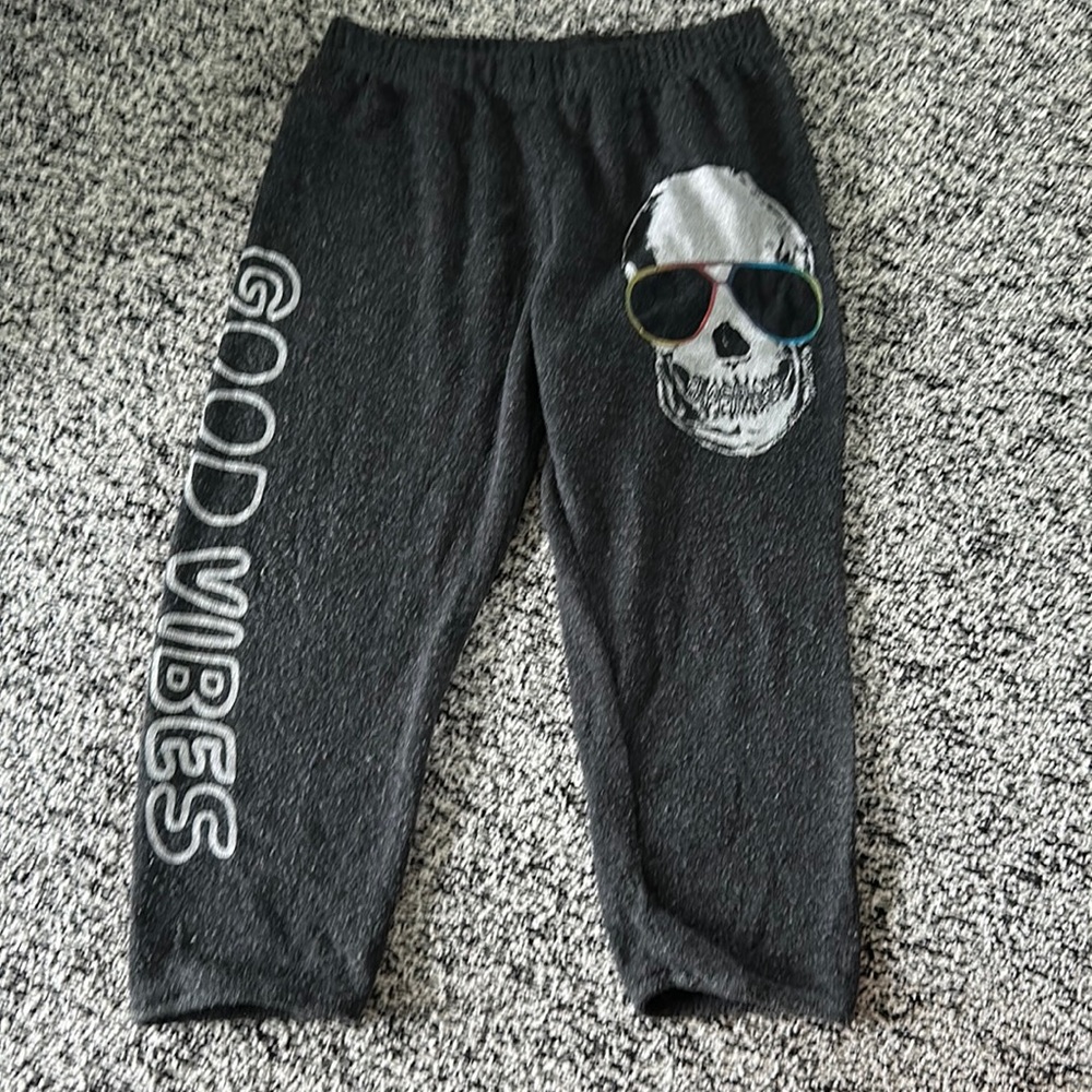 Lauren Moshi Kids Good Vibes Skull Pants